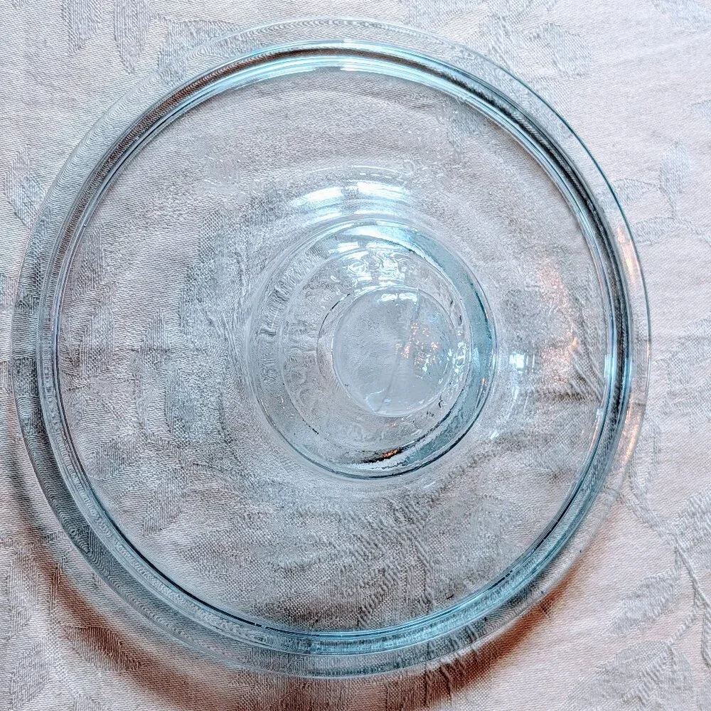VTG Fire-King Sapphire Blue Glass Philbe Casserole Lid 7 5/8